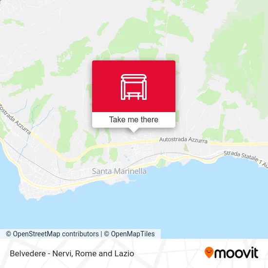 Belvedere - Nervi map