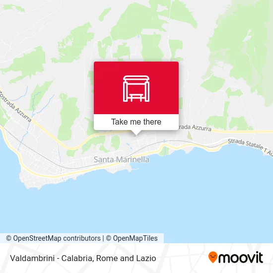 Valdambrini - Calabria map