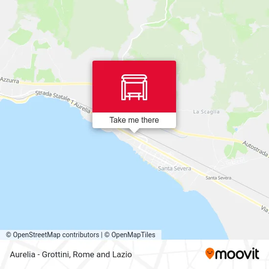 Aurelia - Grottini map