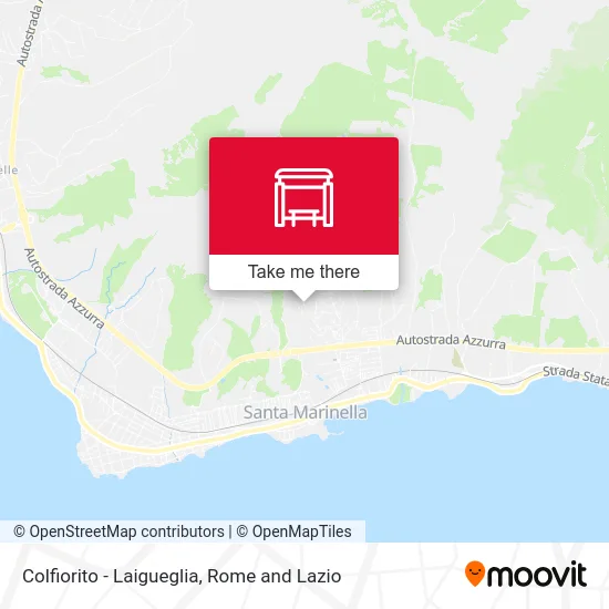 Colfiorito - Laigueglia map