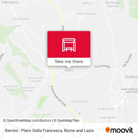 Bernini - Piero Della Francesca map