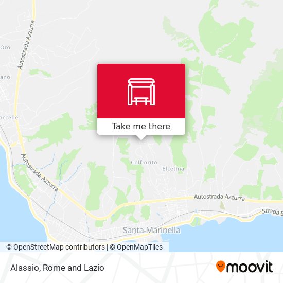 Alassio map