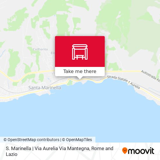 S. Marinella | Via Aurelia Via Mantegna map