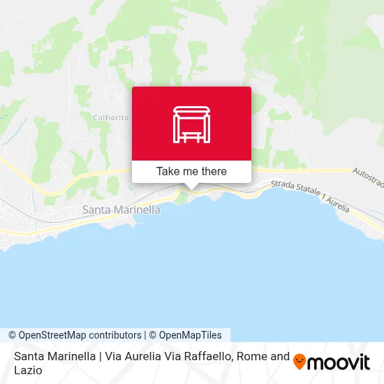 Santa Marinella | Via Aurelia Via Raffaello map