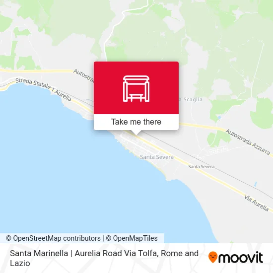 Santa Marinella | Aurelia Road Via Tolfa map