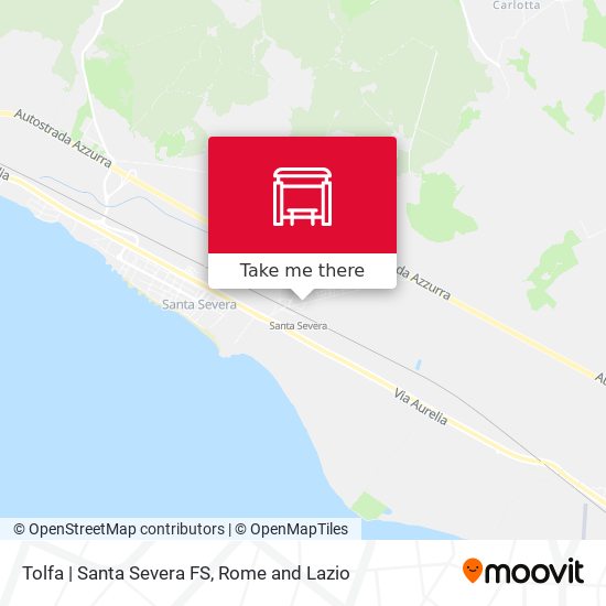 Tolfa | Santa Severa FS map