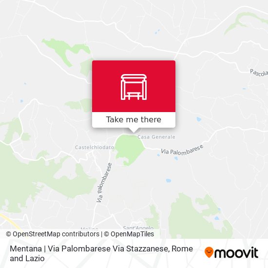 Mentana | Via Palombarese Via Stazzanese map