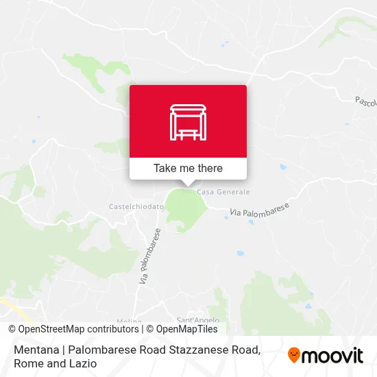 Mentana | Palombarese Road Stazzanese Road map