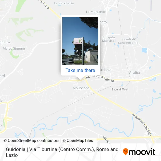 Guidonia | Via Tiburtina (Shopping Center) map