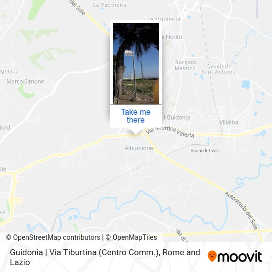 Guidonia | Via Tiburtina (Shopping Center) map