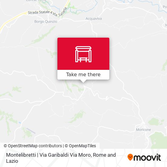 Montelibretti | Via Garibaldi Via Moro map