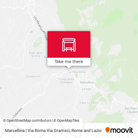 Marcellina | Via Roma Via Gramsci map