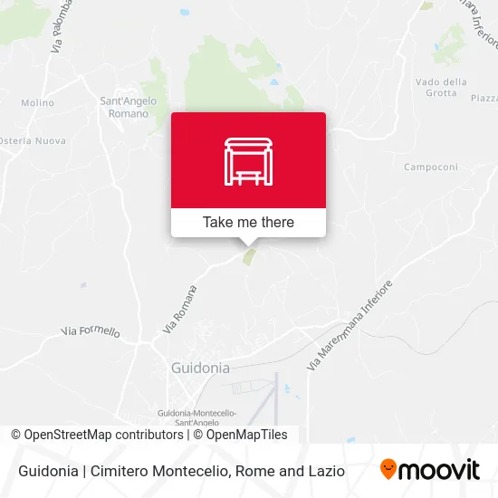 Guidonia | Cimitero Montecelio map