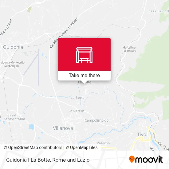 Guidonia | La Botte map
