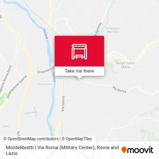 Montelibretti | Via Roma (Military Center) map