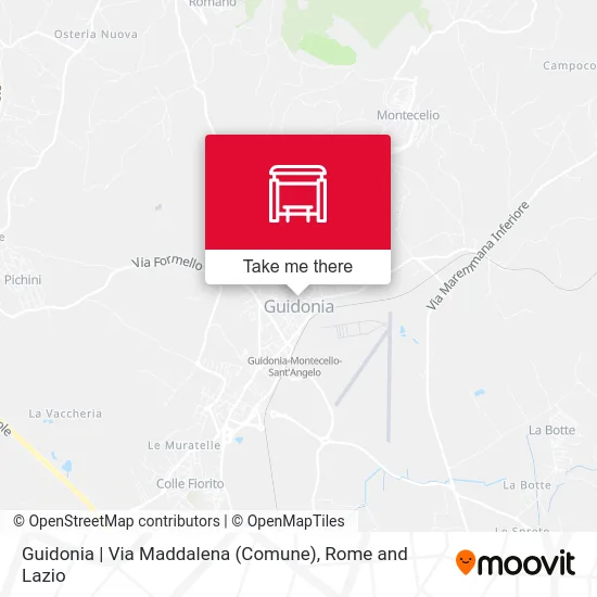 Guidonia | Maddalena Road (City Hall) map