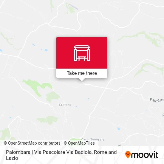 Palombara | Via Pascolare Via Badiola map