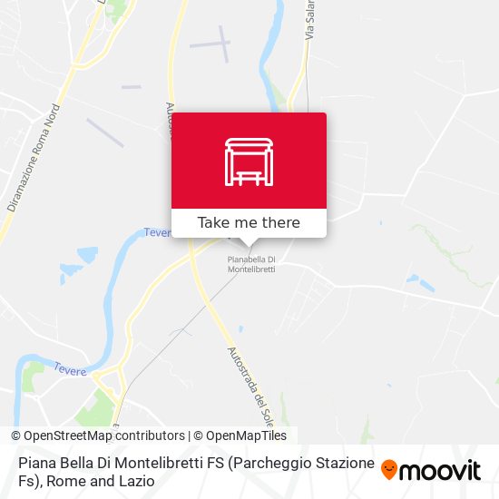 Piana Bella Di Montelibretti FS (Parcheggio Stazione Fs) map