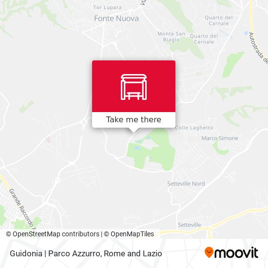 Guidonia | Parco Azzurro map