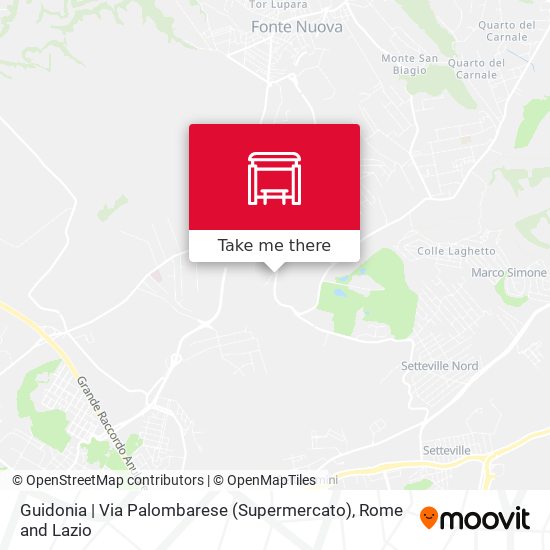 Guidonia | Via Palombarese (Supermercato) map