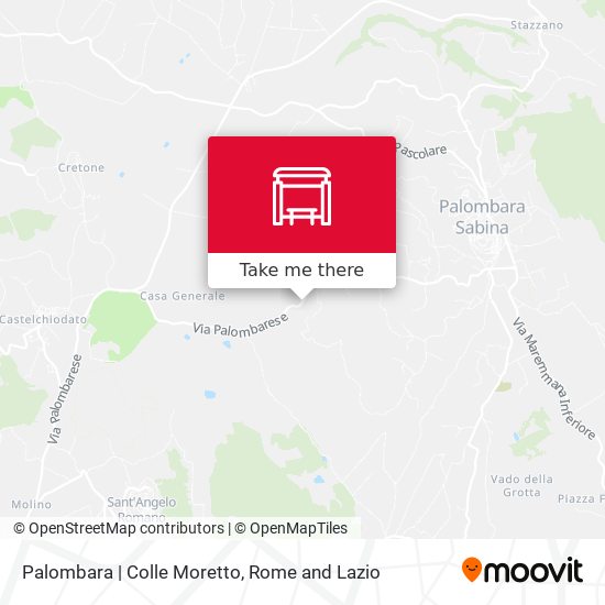 Palombara | Colle Moretto map