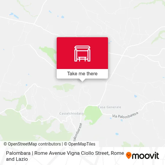 Palombara | Rome Avenue Vigna Ciollo Street map