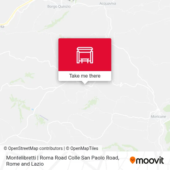 Montelibretti | Roma Road Colle San Paolo Road map