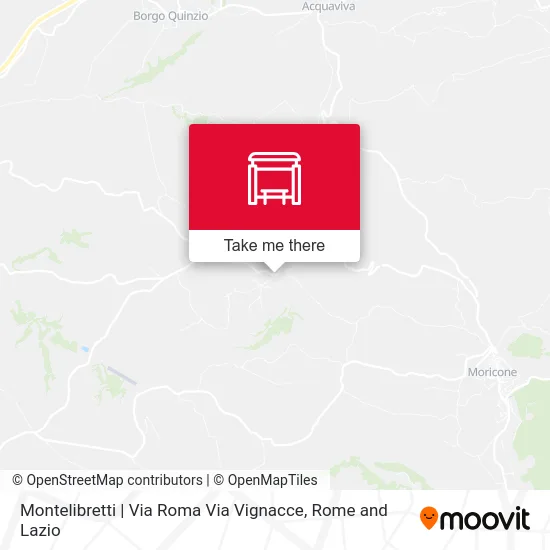 Montelibretti | Roma Road Vignacce Road map