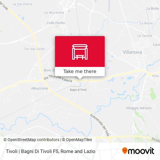 Tivoli | Bagni Di Tivoli FS map