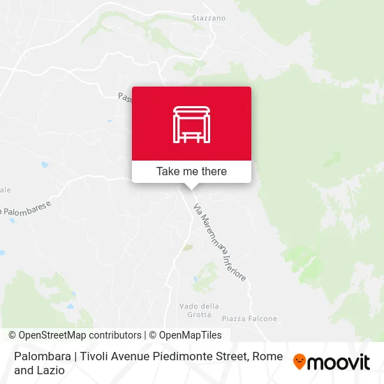 Palombara | Tivoli Avenue Piedimonte Street map