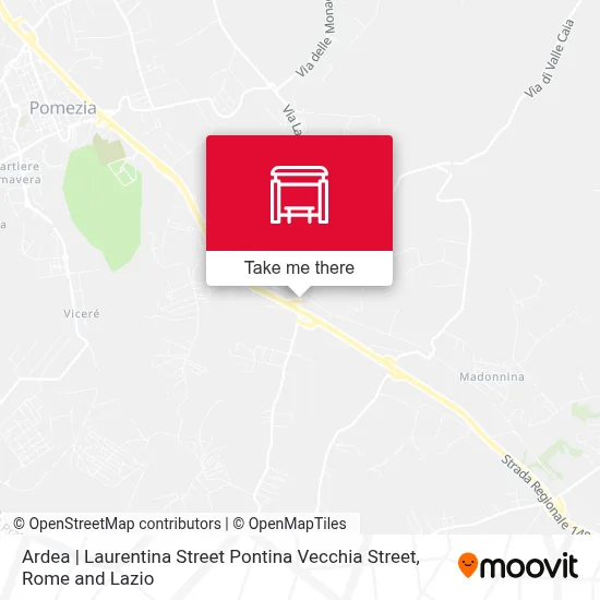 Ardea | Laurentina Street Pontina Vecchia Street map