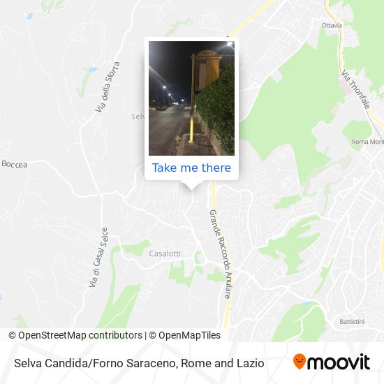 Selva Candida/Forno Saraceno map