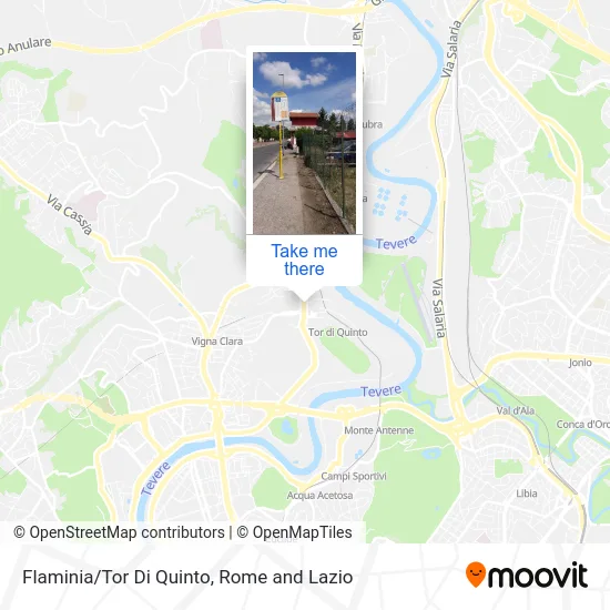 Flaminia/Tor Di Quinto map