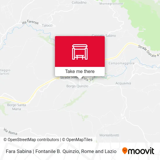 Fara Sabina | Fontanile B. Quinzio map