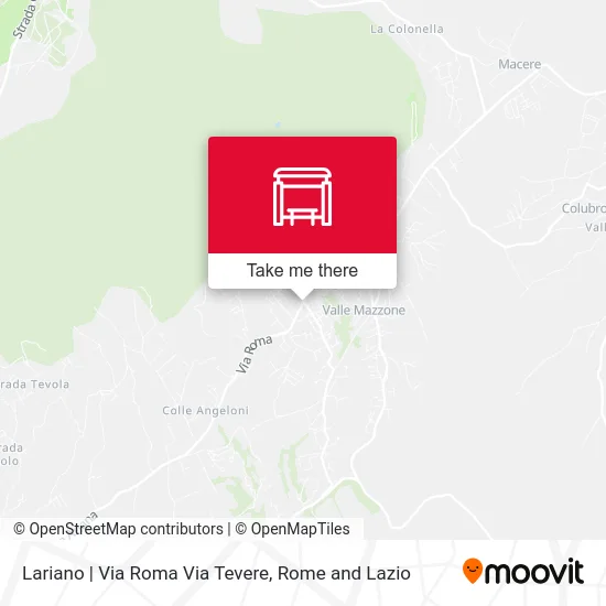 Lariano | Roma Road Tevere Road map