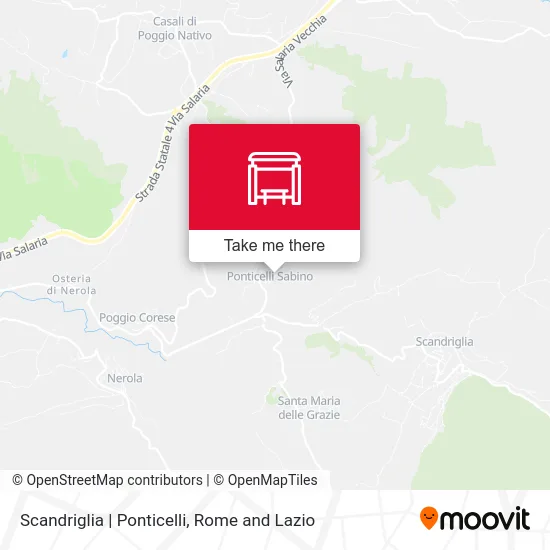 Scandriglia | Ponticelli map