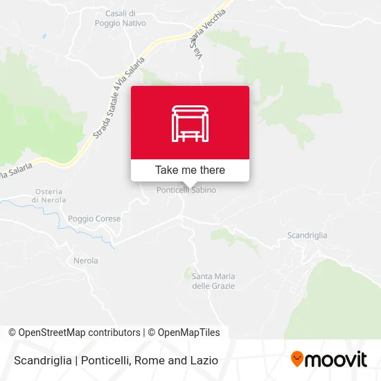 Scandriglia | Ponticelli map