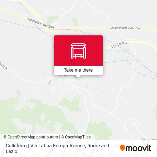 Colleferro | Via Latina Europa Avenue map