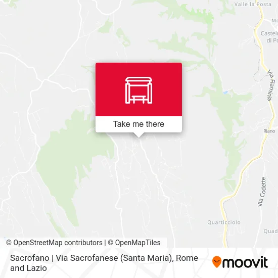 Sacrofano | Via Sacrofanese (Santa Maria) map