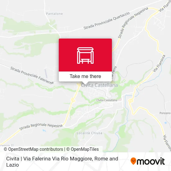Civita | Via Falerina Via Rio Maggiore map