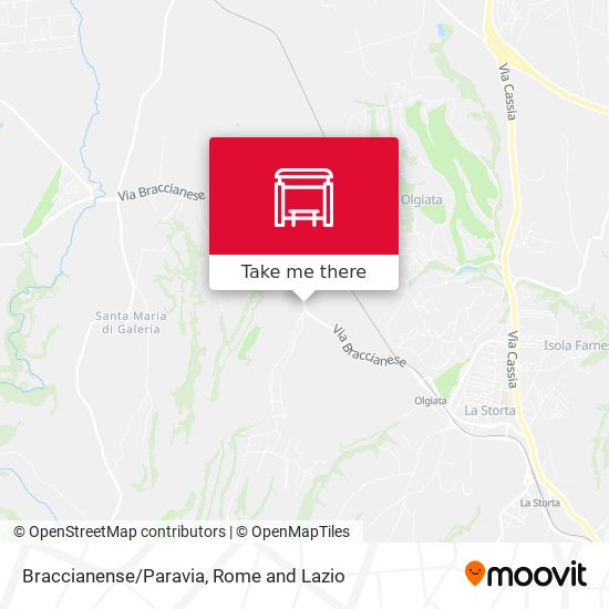 Braccianense/Paravia map
