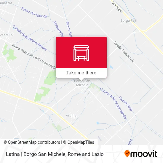 Latina | Borgo San Michele map