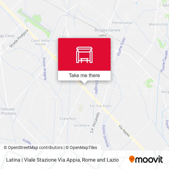 Latina | Viale Stazione Via Appia map
