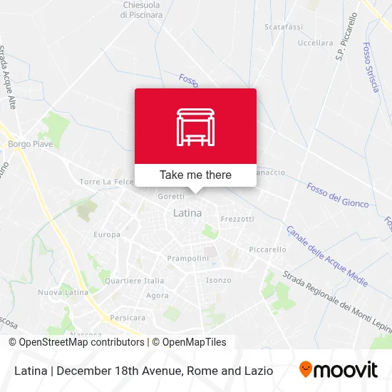 Latina | December 18th Avenue map