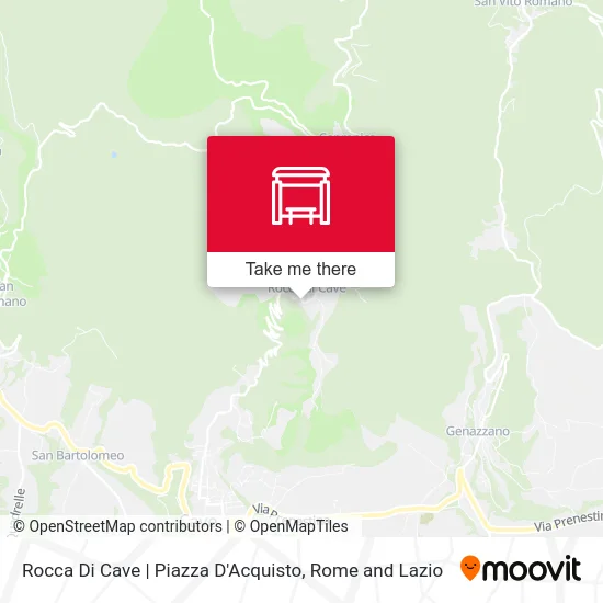Rocca Di Cave | Piazza D'Acquisto map