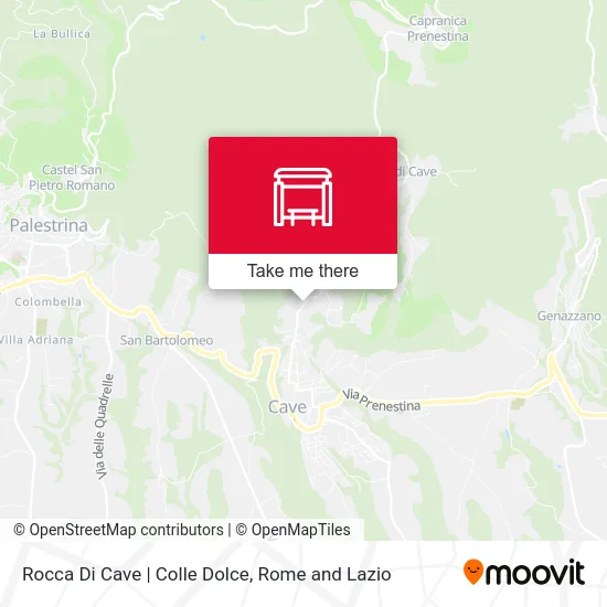 Rocca Di Cave | Sweet Hill map