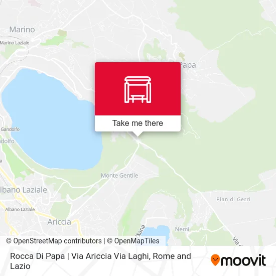 Rocca Di Papa | Ariccia Street Lakes Street map