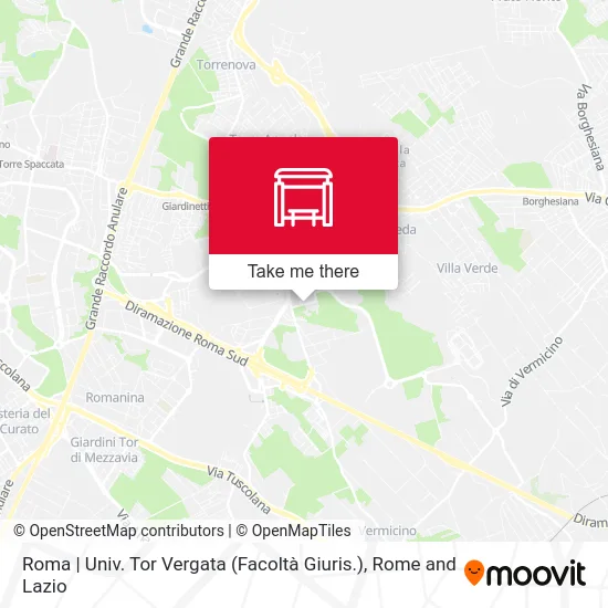 Rome | Tor Vergata University (Law Faculty) map