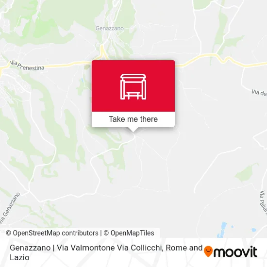 Genazzano | Valmontone Street Collicchi Street map