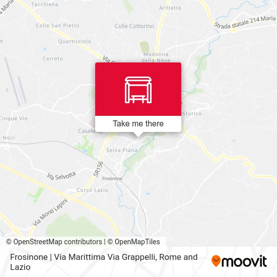 Frosinone | Via Marittima Via Grappelli map